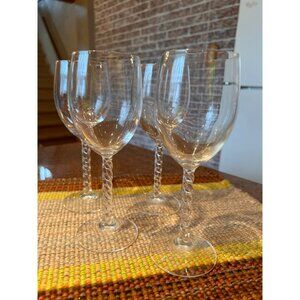 Cristal D'Arques Durand Angelique Wine Glasses , Vintage Luminarc France Clear B